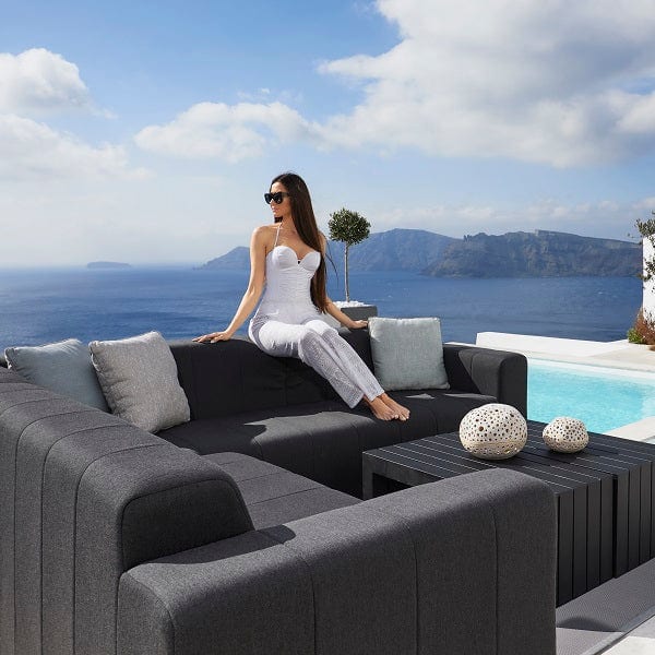 Set07 * Bite 2-pc Sectional, Sooty Fabric by Divano Lounge